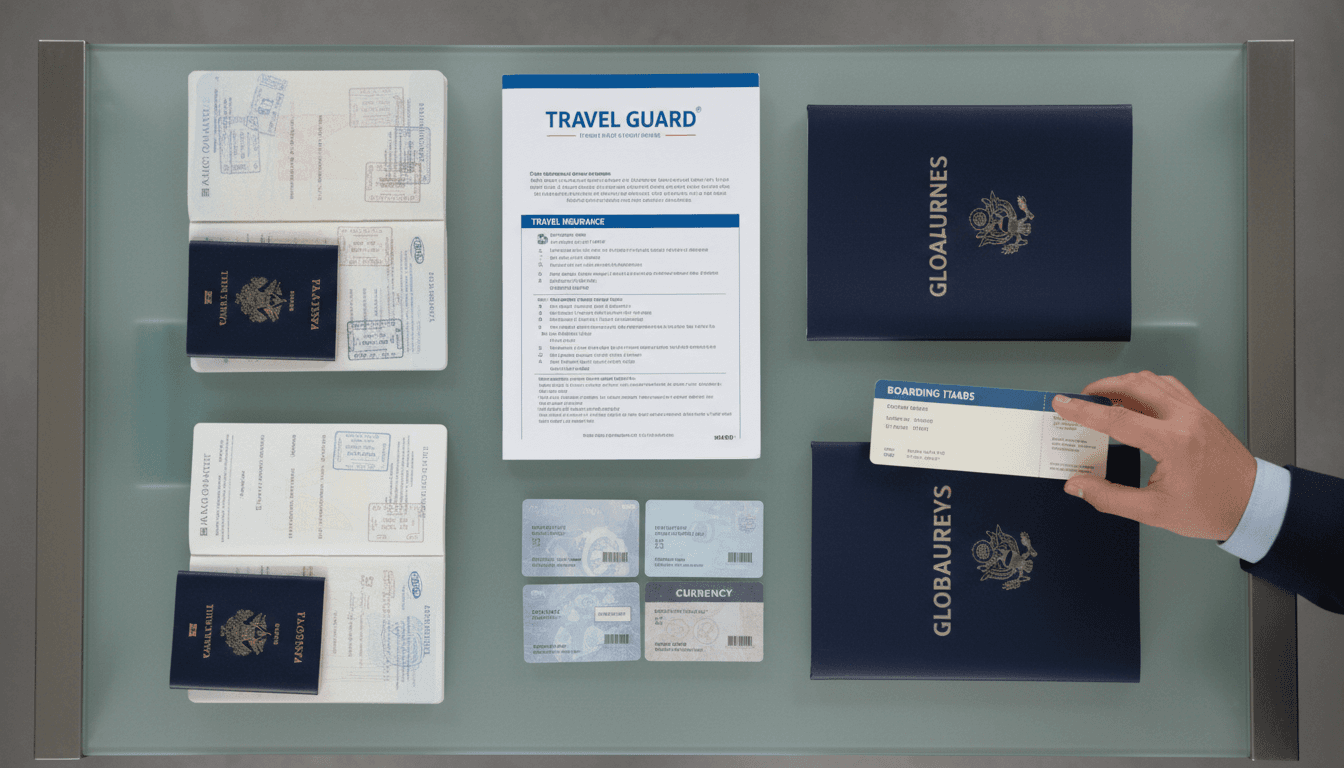 Documentos de viaje organizados profesionalmente