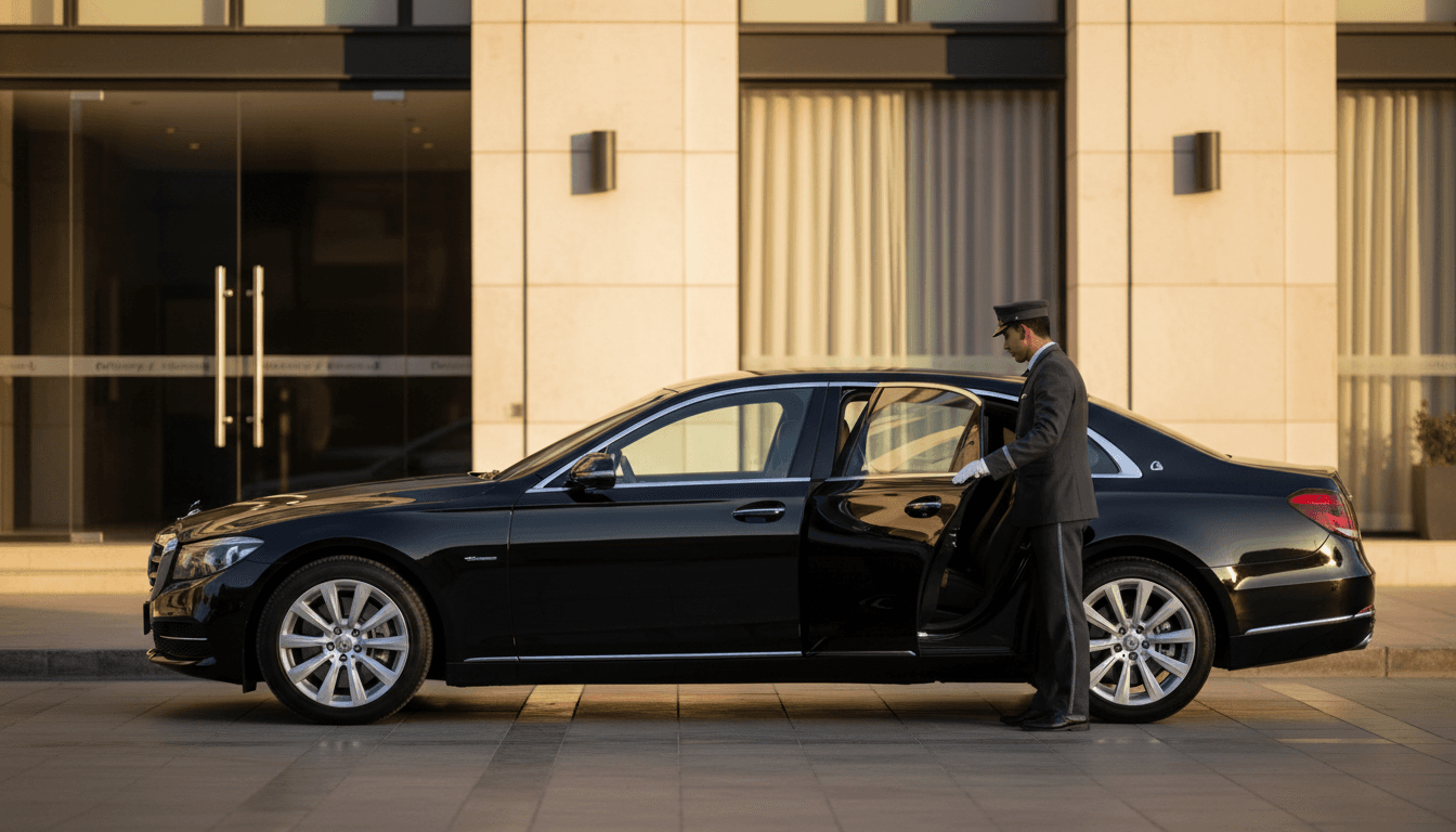 Sedan de lujo con servicio de transporte profesional